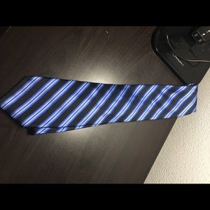 Blue & black striped tie